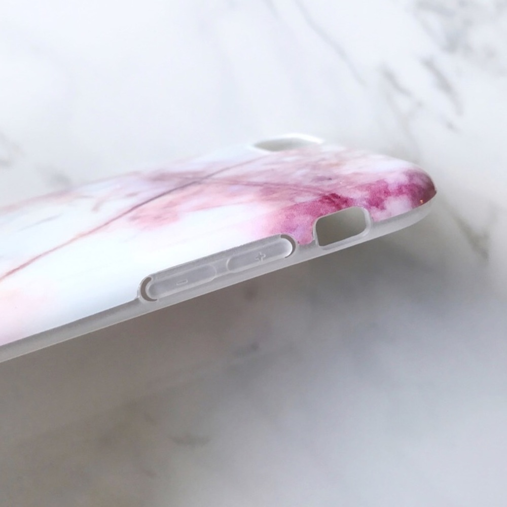 NEW iPhone 7/8 Pink Marble Granite Soft TPU Case - Picture 3 of 7